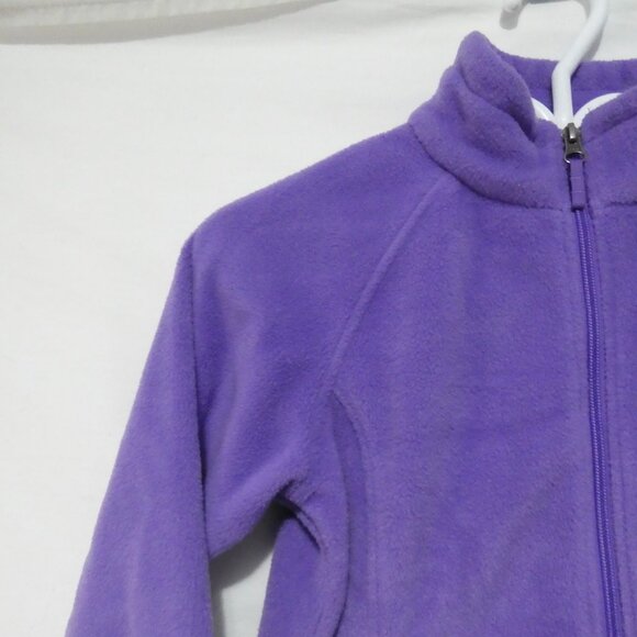 COLUMBIA SPORTSWEAR | medium (10/12) | Soft & Comfy Purple Fleece Zip-Up Jacket - Picture 3 of 15